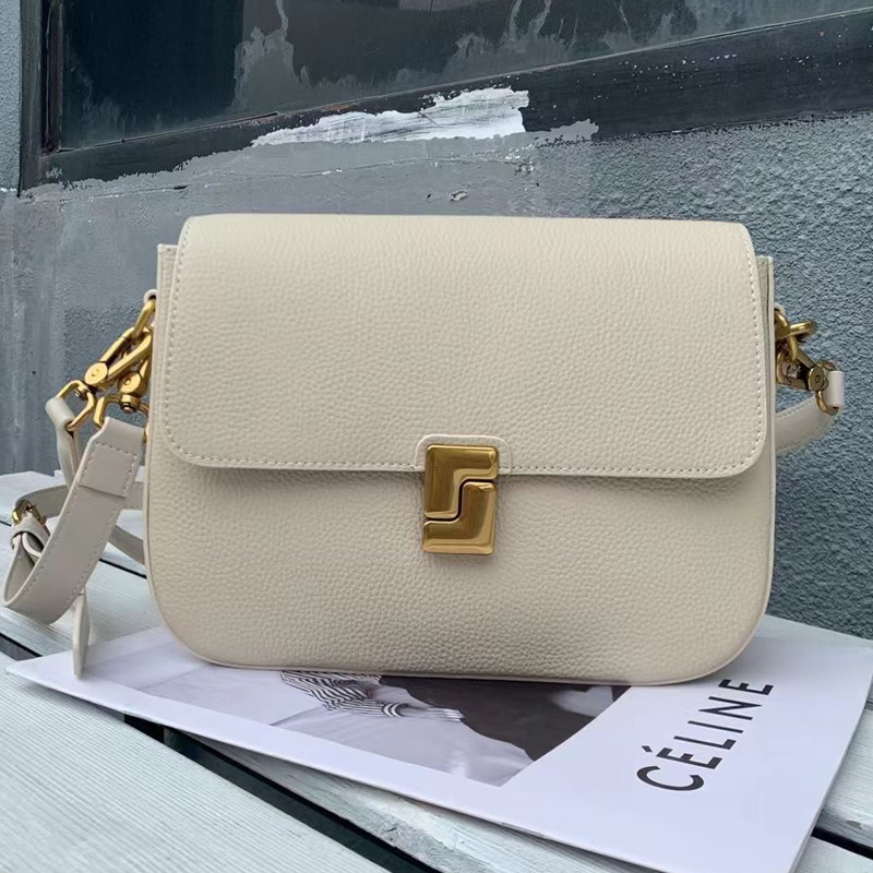 名匠皮具真皮女包时尚小方包单肩斜挎包多隔层大容量带盖牛皮女包